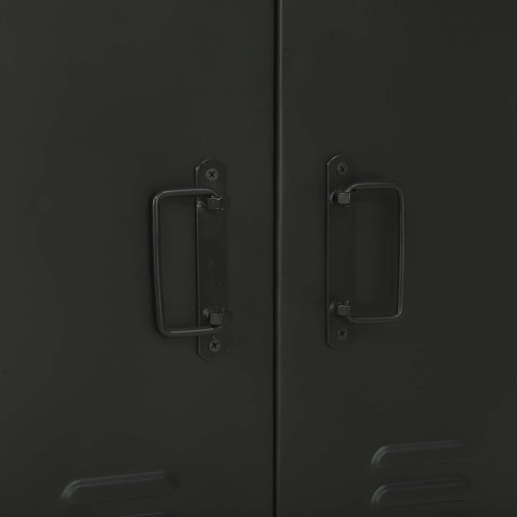 vidaXL Σετ Επίπλων Μπάνιου 2 τμχ. Καφέ και Μαύρο 40 x 35 x 90 εκ.