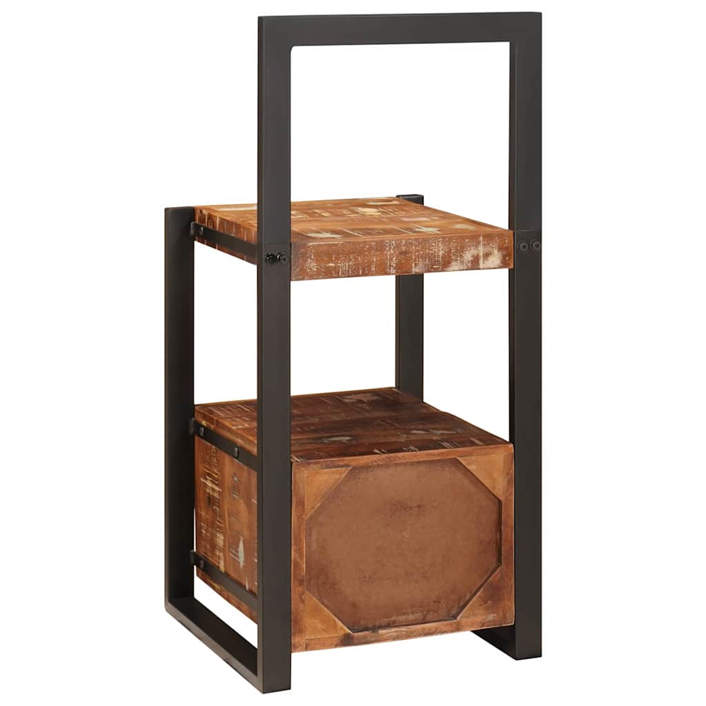 vidaXL Stand για ρούχα Πολύχρωμο 40x40x90 εκ Μασίφ Ανακυκλωμένο Ξύλο