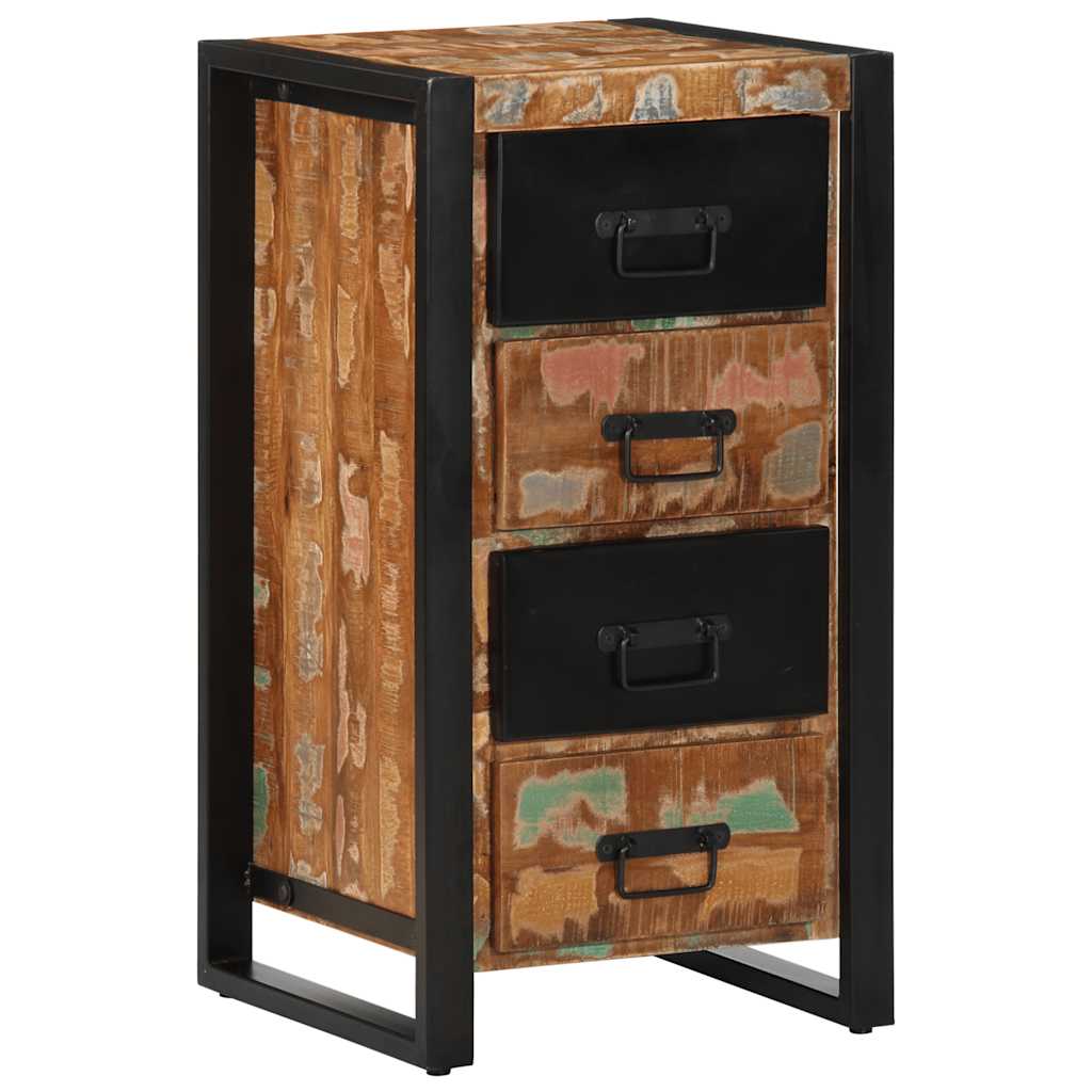 vidaXL Drawer Cabinet Multicolor Solid Reclaimed Wood