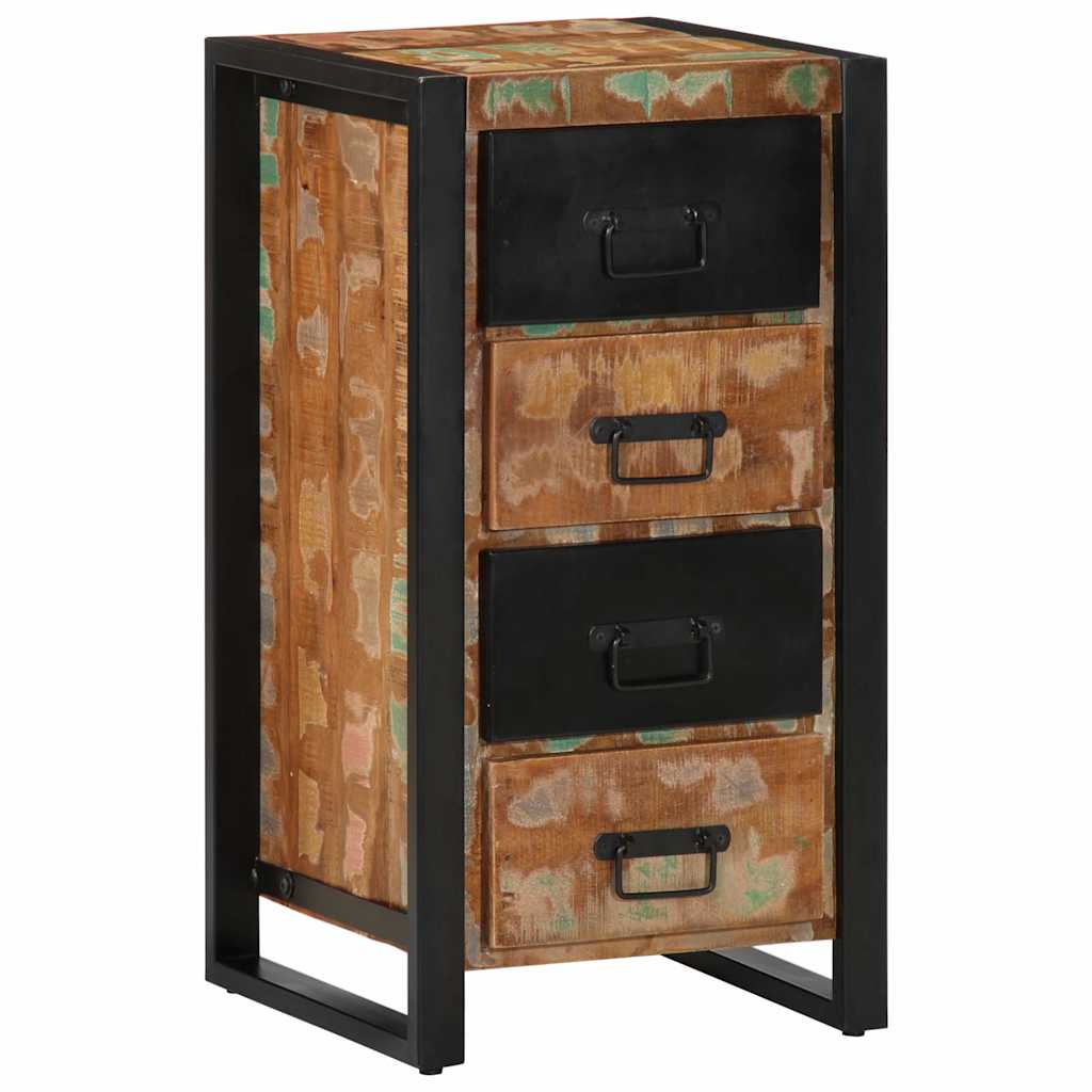 vidaXL Drawer Cabinet Multicolor Solid Reclaimed Wood