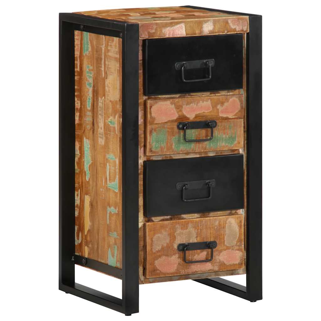 vidaXL Drawer Cabinet Multicolor Solid Reclaimed Wood