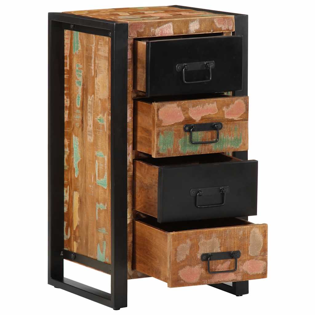 vidaXL Drawer Cabinet Multicolor Solid Reclaimed Wood