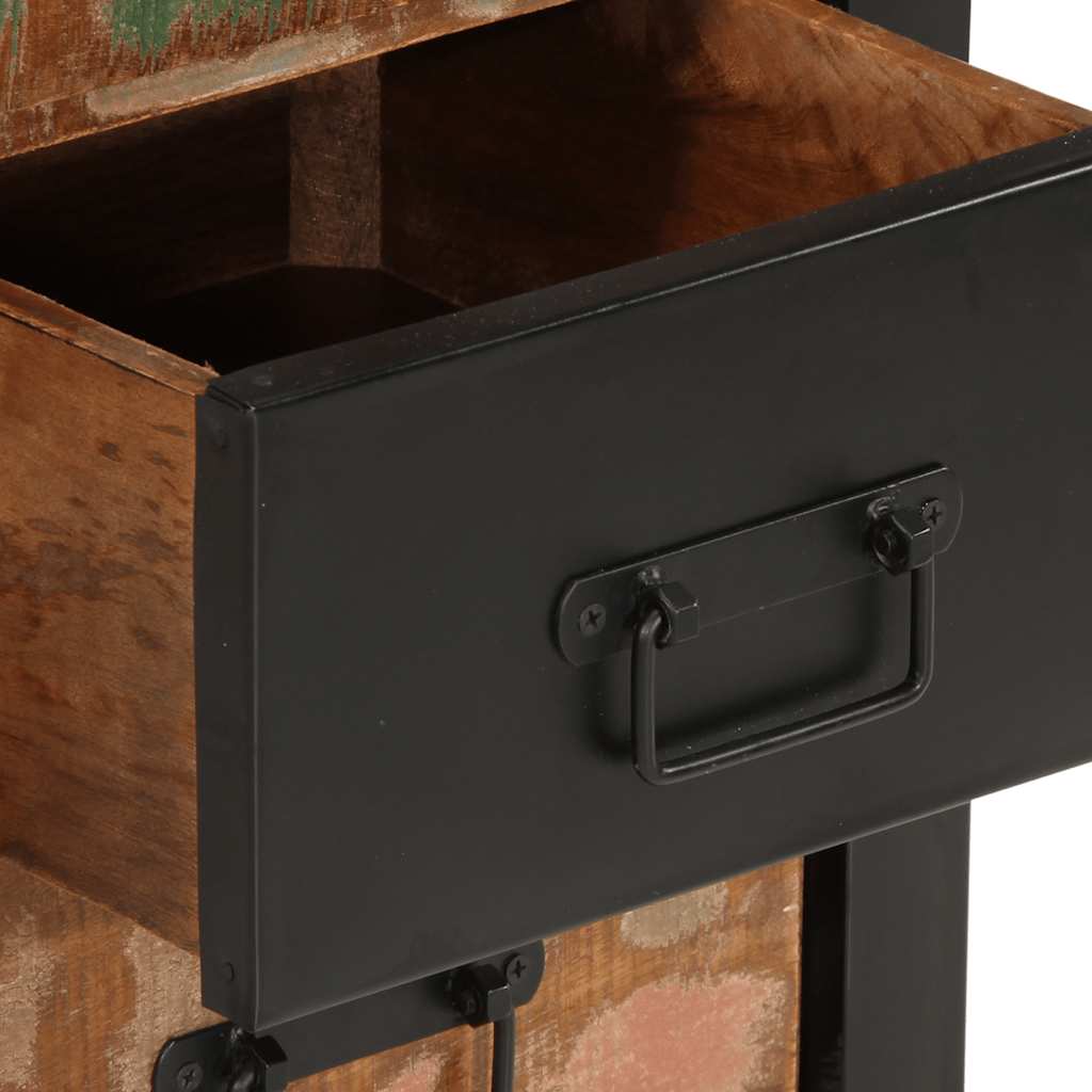 vidaXL Drawer Cabinet Multicolor Solid Reclaimed Wood