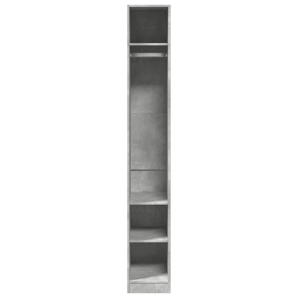 vidaXL Ντουλάπα Γκρι Σκυρ. 30x50x200 εκ. από Επεξεργασμένο Ξύλο