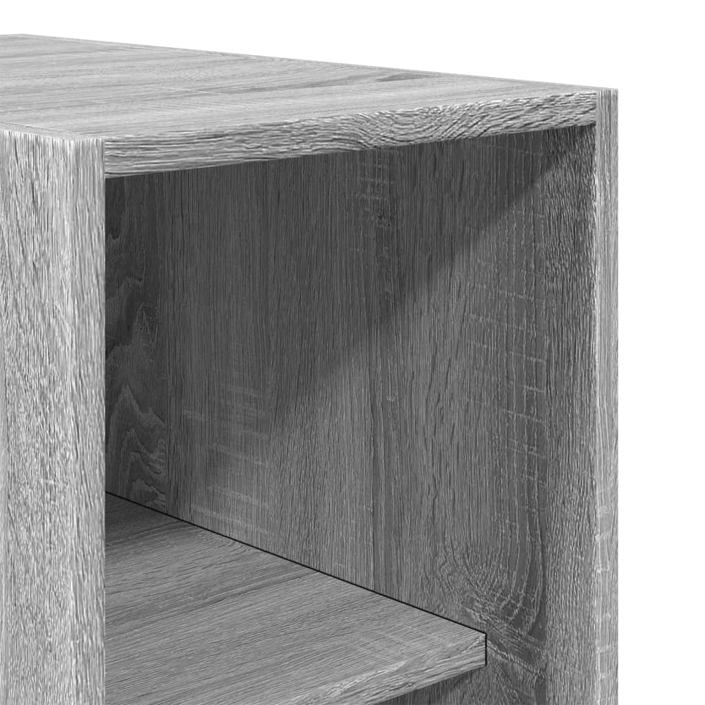 vidaXL Ντουλάπα Γκρι Sonoma 30x50x200 εκ. από Επεξεργασμένο Ξύλο