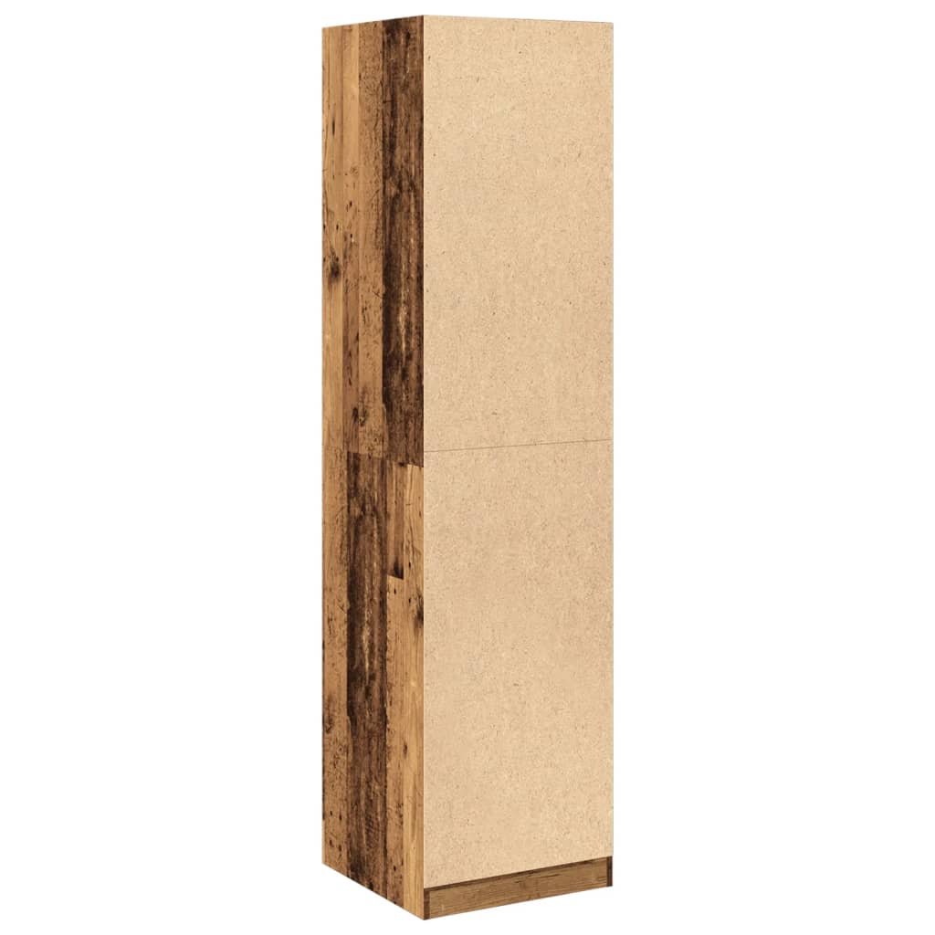 vidaXL Ντουλάπα Όψη Παλαιού Ξύλου 50x50x200 εκ. από Επεξεργασμένο Ξύλο