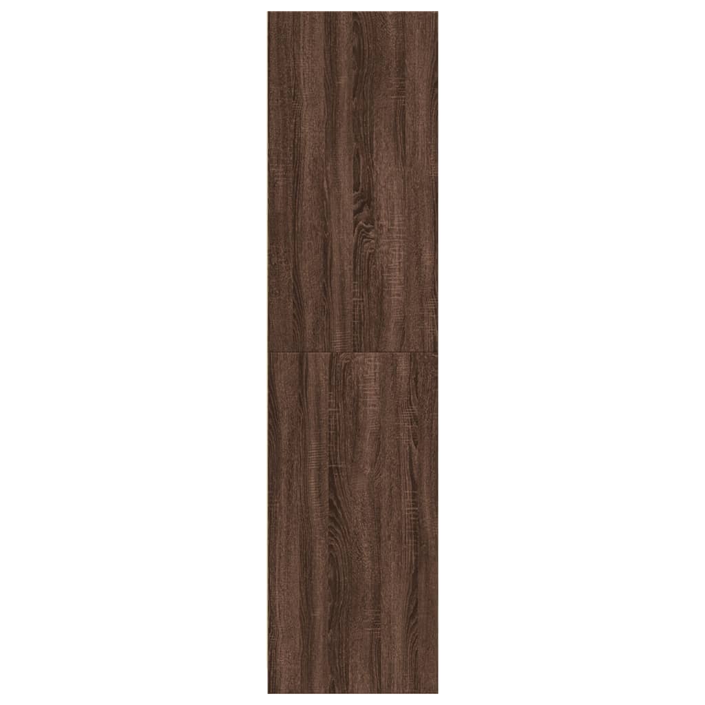 vidaXL Ντουλάπα Καφέ Δρυς 30x50x200 εκ. από Επεξεργασμένο Ξύλο