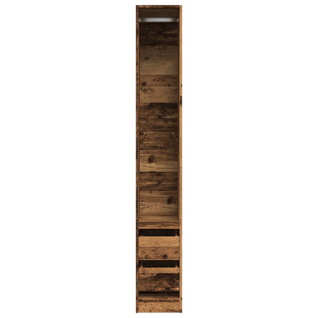 vidaXL Ντουλάπα Όψη Παλαιού Ξύλου 30x50x200 εκ. από Επεξεργασμένο Ξύλο