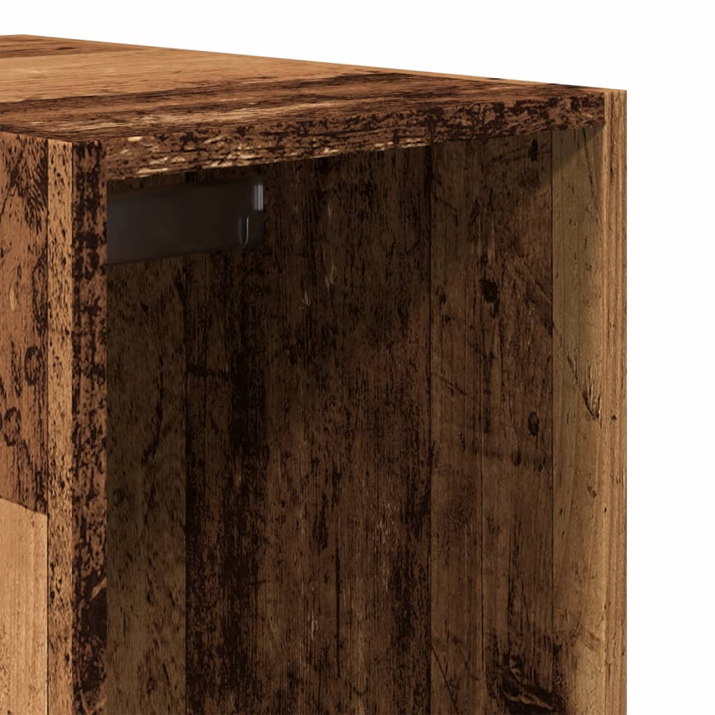vidaXL Ντουλάπα Όψη Παλαιού Ξύλου 30x50x200 εκ. από Επεξεργασμένο Ξύλο