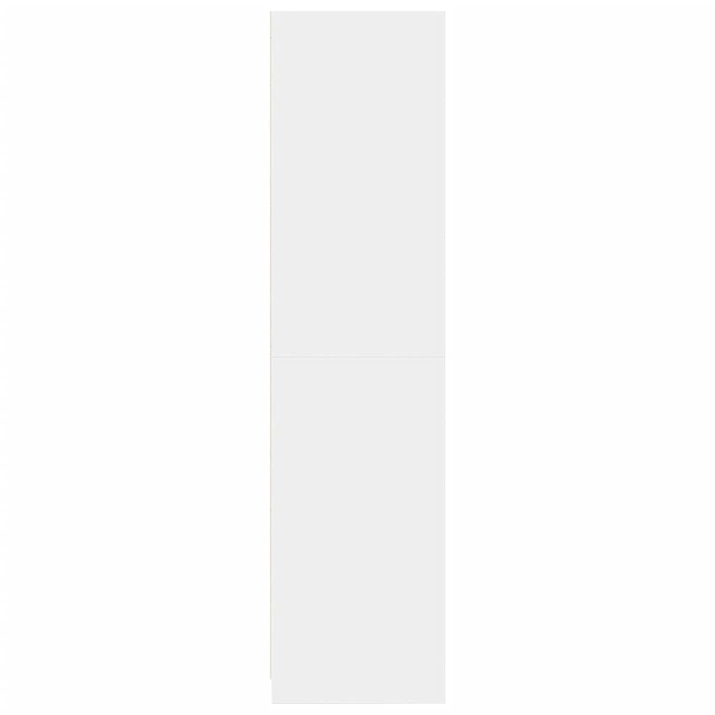 vidaXL Ντουλάπα Λευκή 100x50x200 εκ. από Επεξεργασμένο Ξύλο