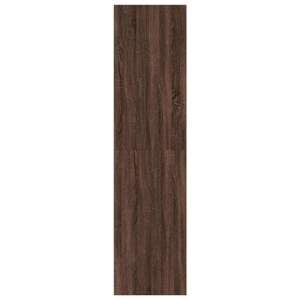 vidaXL Ντουλάπα Καφέ Δρυς 30x50x200 εκ. από Επεξεργασμένο Ξύλο