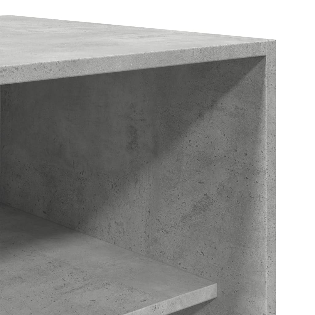 vidaXL Ντουλάπα Γκρι του Σκυροδέματος 80x50x200 εκ. Επεξεργασμένο Ξύλο