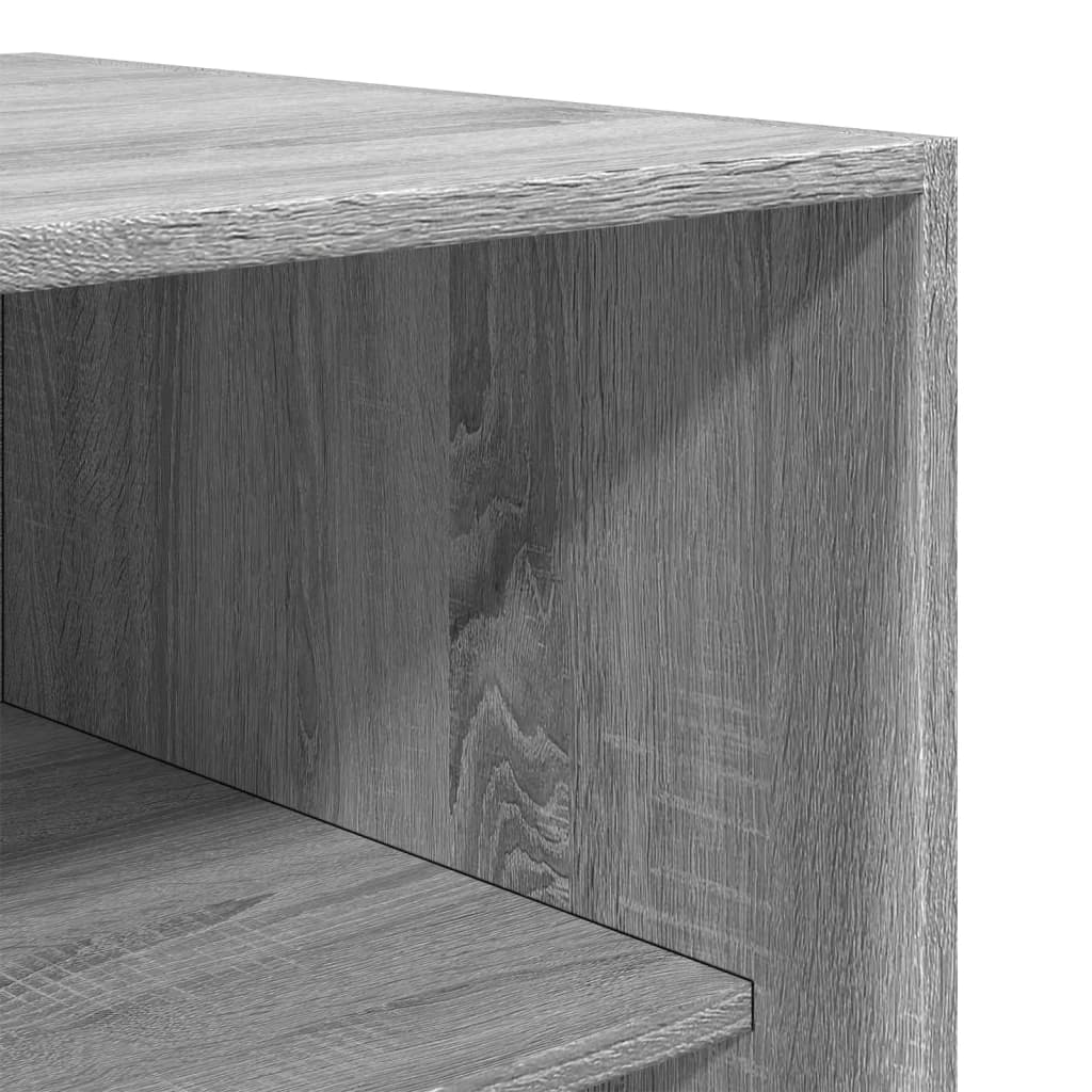 vidaXL Ντουλάπα Γκρι Sonoma 80x50x200 εκ. από Επεξεργασμένο Ξύλο