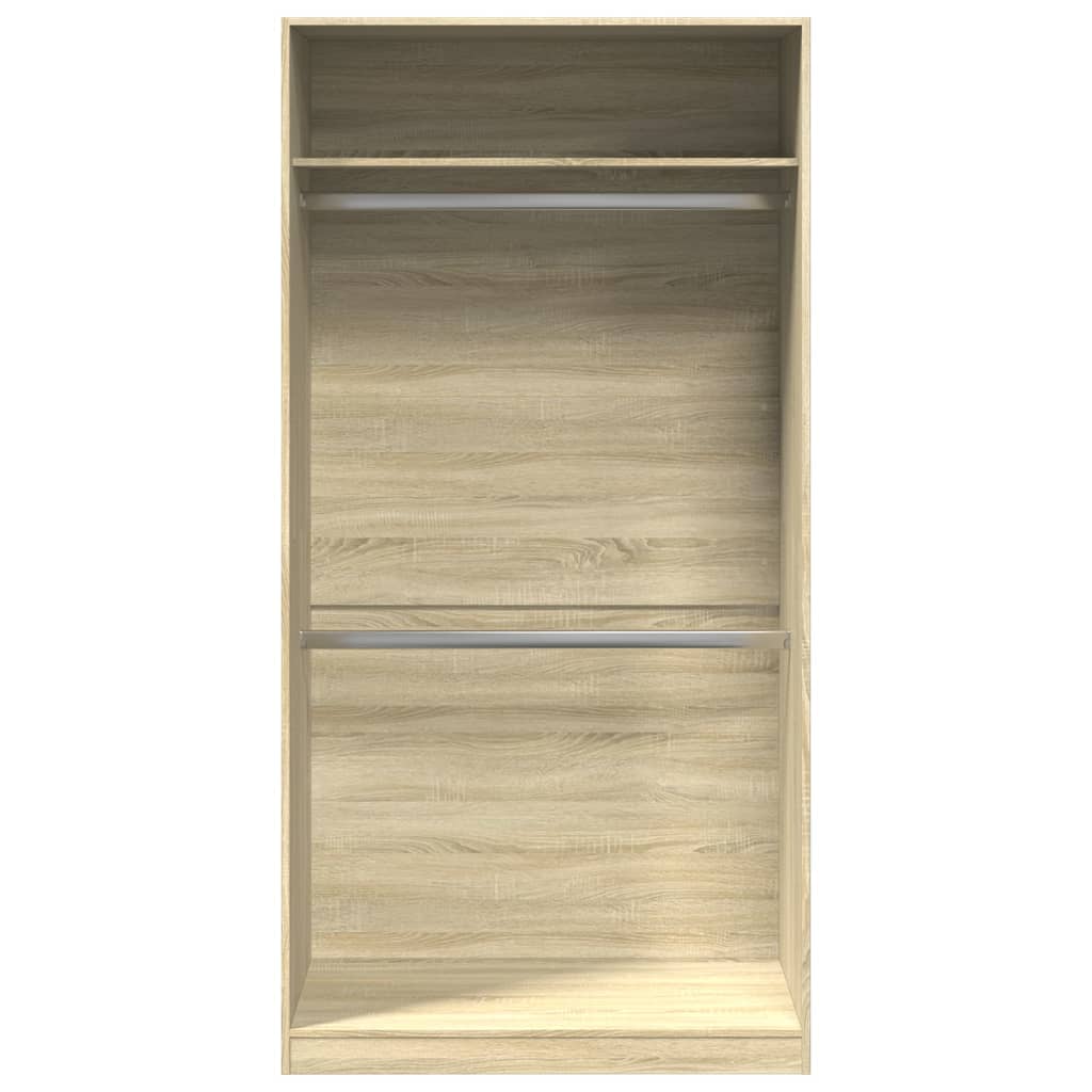 vidaXL Ντουλάπα Χρώμα Sonoma Δρυς 100x50x200εκ. από Επεξεργασμένο Ξύλο