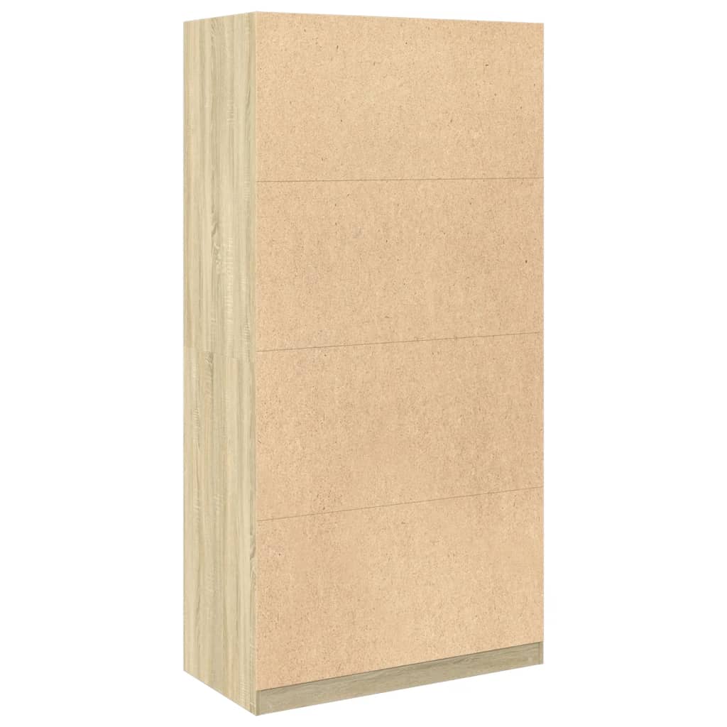 vidaXL Ντουλάπα Χρώμα Sonoma Δρυς 100x50x200εκ. από Επεξεργασμένο Ξύλο