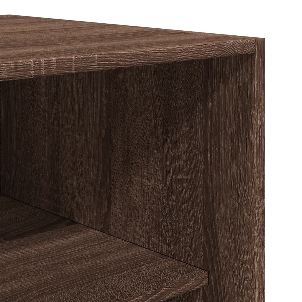 vidaXL Ντουλάπα Καφέ Δρυς 100x50x200 εκ. από Επεξεργασμένο Ξύλο