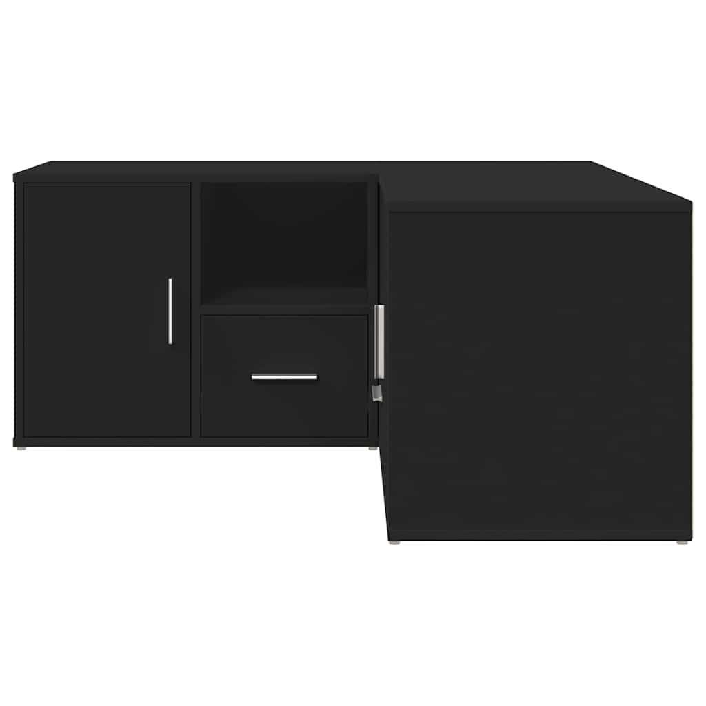 vidaXL Ντουλάπι Γωνιακό Μαύρο 160x40x45 εκ. από Επεξεργασμένο Ξύλο