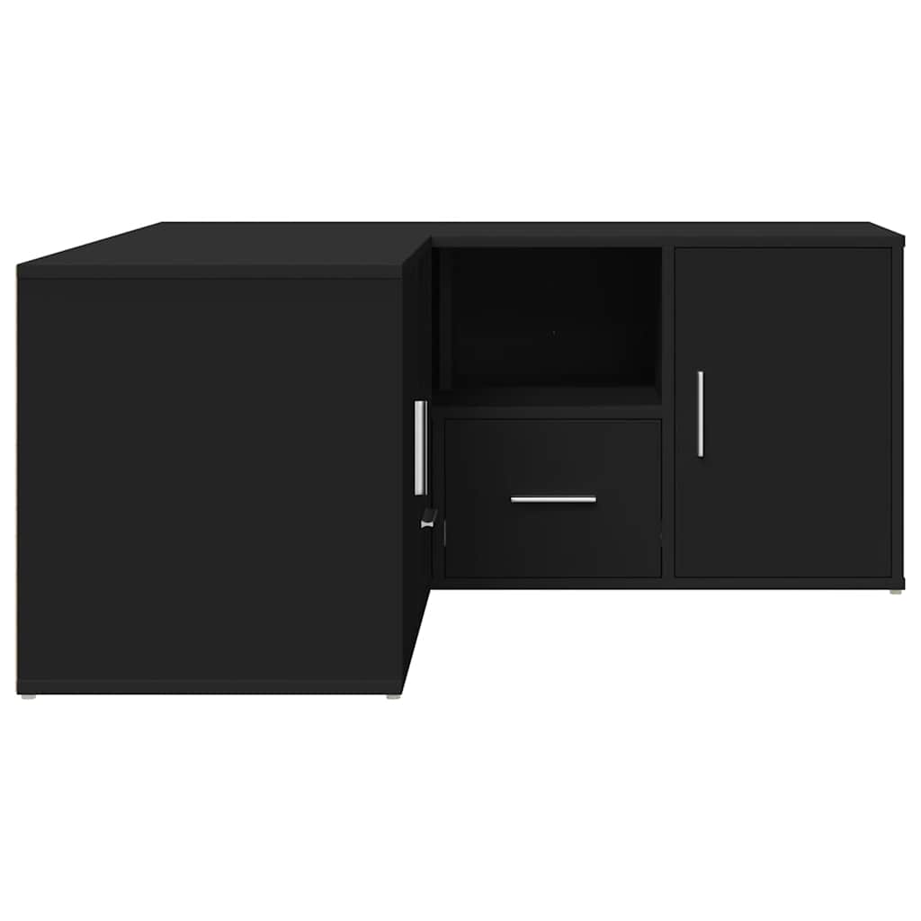 vidaXL Ντουλάπι Γωνιακό Μαύρο 160x40x45 εκ. από Επεξεργασμένο Ξύλο