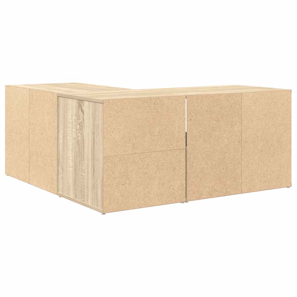 vidaXL Ντουλάπι Γωνιακό Sonoma Δρυς 160x40x45 εκ. Επεξεργασμένο Ξύλο