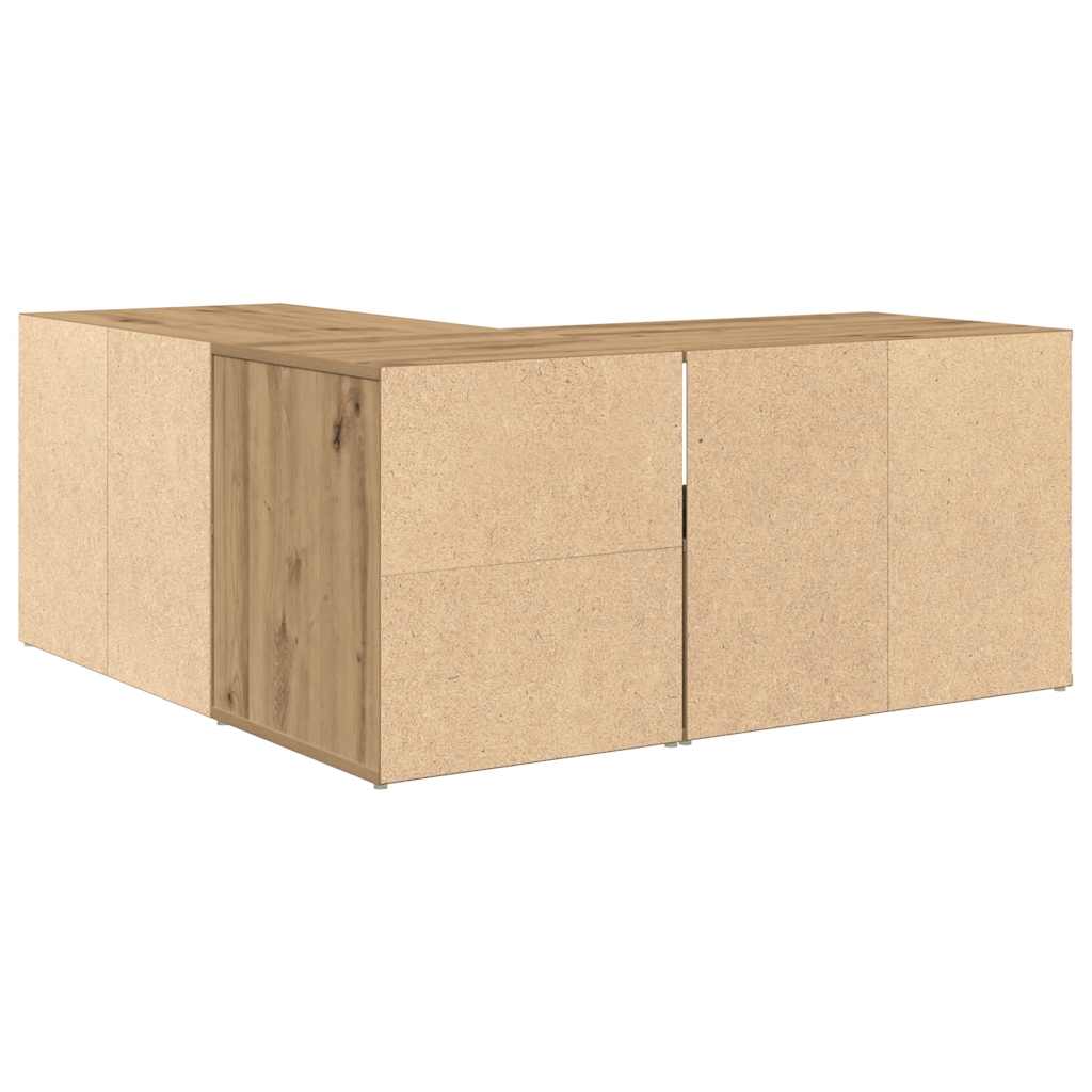 vidaXL Ντουλάπι Γωνιακό Αρτισιανή Δρυς 160x40x45 εκ. από Επεξ. Ξύλο