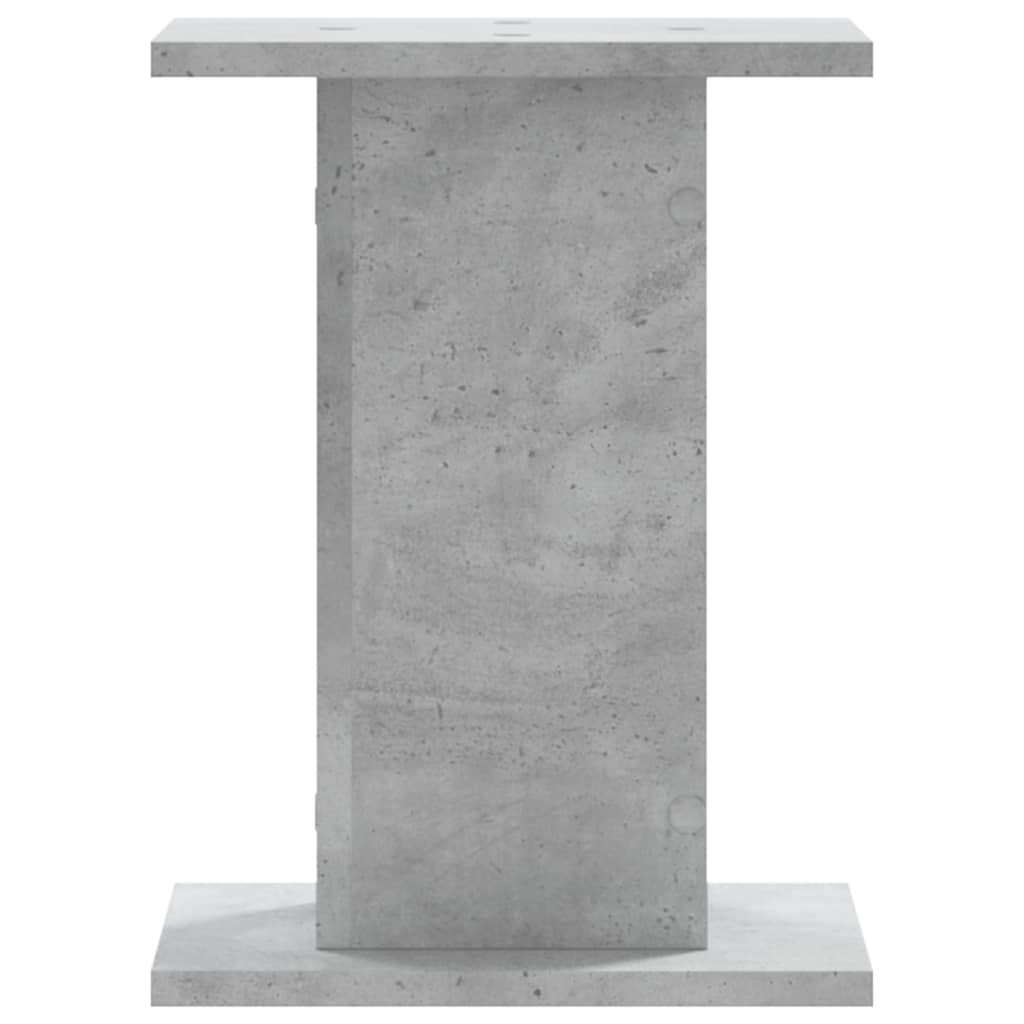vidaXL Βάσεις Φυτών 2 τεμ. Γκρι Σκυρ. 30x30x40 εκ. Επεξεργασμένο Ξύλο