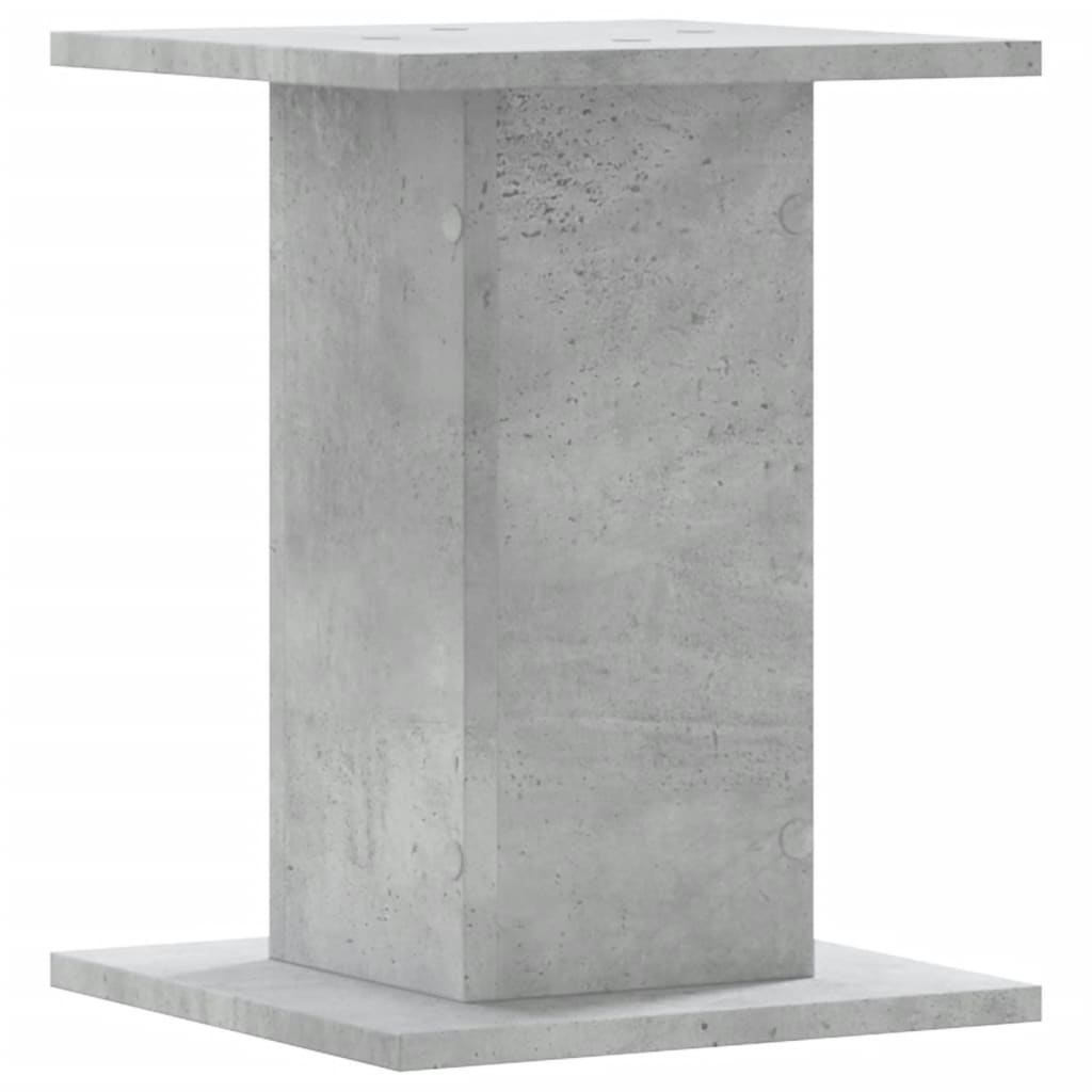 vidaXL Βάσεις Φυτών 2 τεμ. Γκρι Σκυρ. 30x30x40 εκ. Επεξεργασμένο Ξύλο
