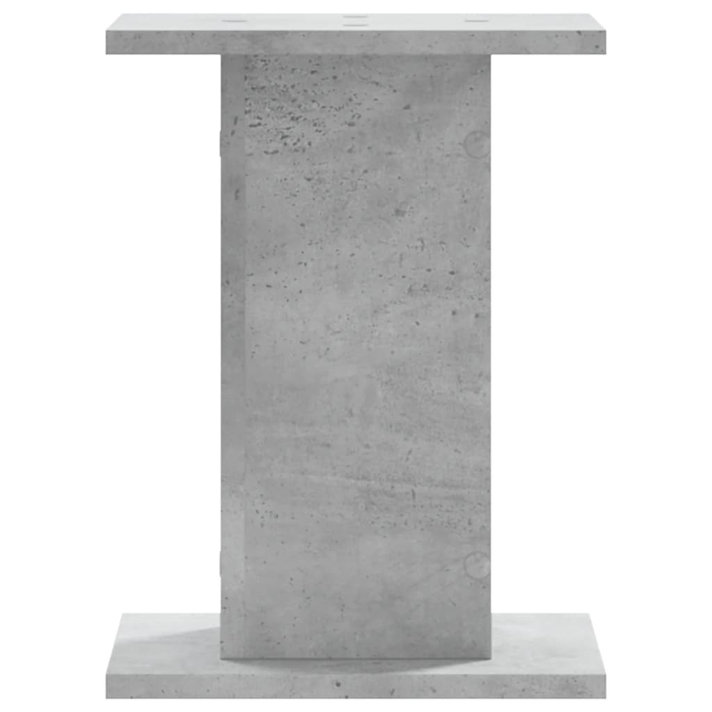 vidaXL Βάσεις Φυτών 2 τεμ. Γκρι Σκυρ. 30x30x40 εκ. Επεξεργασμένο Ξύλο