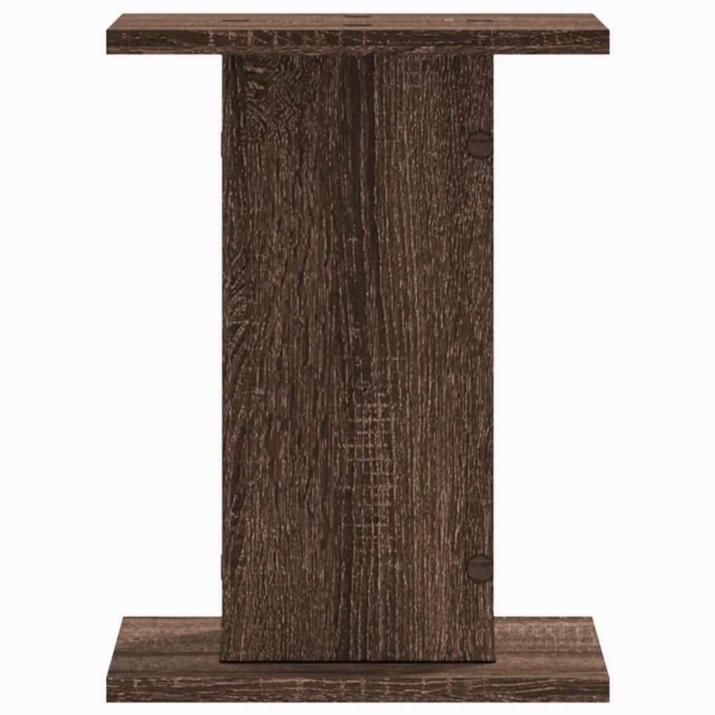 vidaXL Βάσεις Φυτών 2 Τεμ. Καφέ Δρυς 30x30x40 εκ. Επεξεργασμένο Ξύλο