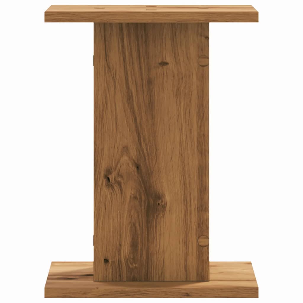 vidaXL Βάσεις Φυτών 2 τεμ. Αρτισιανή Δρυς 30x30x40 εκ. Επεξ. Ξύλο