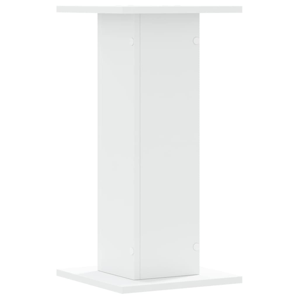 vidaXL Βάσεις Φυτών 2 τεμ. Λευκές 30x30x60 εκ. από Επεξεργασμένο Ξύλο