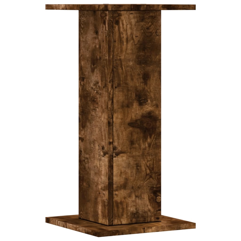 vidaXL Βάσεις Φυτών 2Τεμ. Καπνιστή Δρυς 30x30x60εκ. Επεξεργασμένο Ξύλο