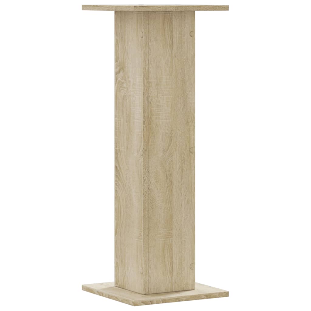 vidaXL Βάσεις Φυτών 2 Τεμ. Sonoma Δρυς 30x30x80 εκ. Επεξεργασμένο Ξύλο