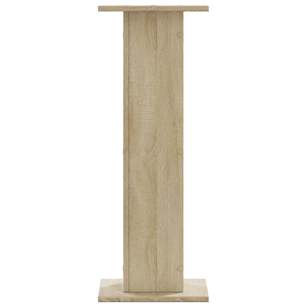 vidaXL Βάσεις Φυτών 2 Τεμ. Sonoma Δρυς 30x30x80 εκ. Επεξεργασμένο Ξύλο