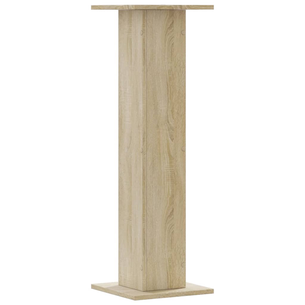 vidaXL Βάσεις Φυτών 2 Τεμ. Sonoma Δρυς 30x30x95 εκ. Επεξεργασμένο Ξύλο