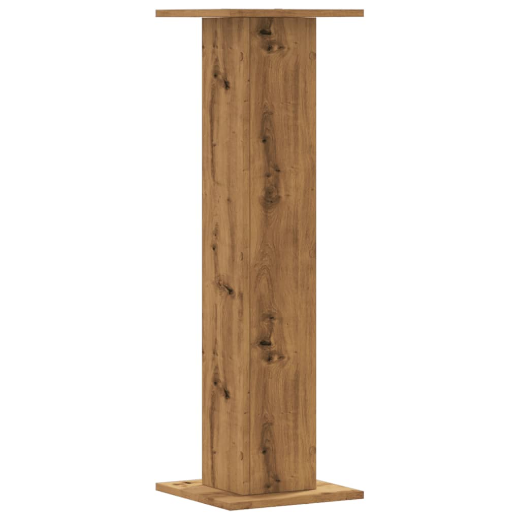 vidaXL Βάσεις Φυτών 2 τεμ. Αρτισιανή Δρυς 30x30x95 εκ. Επεξ. Ξύλο