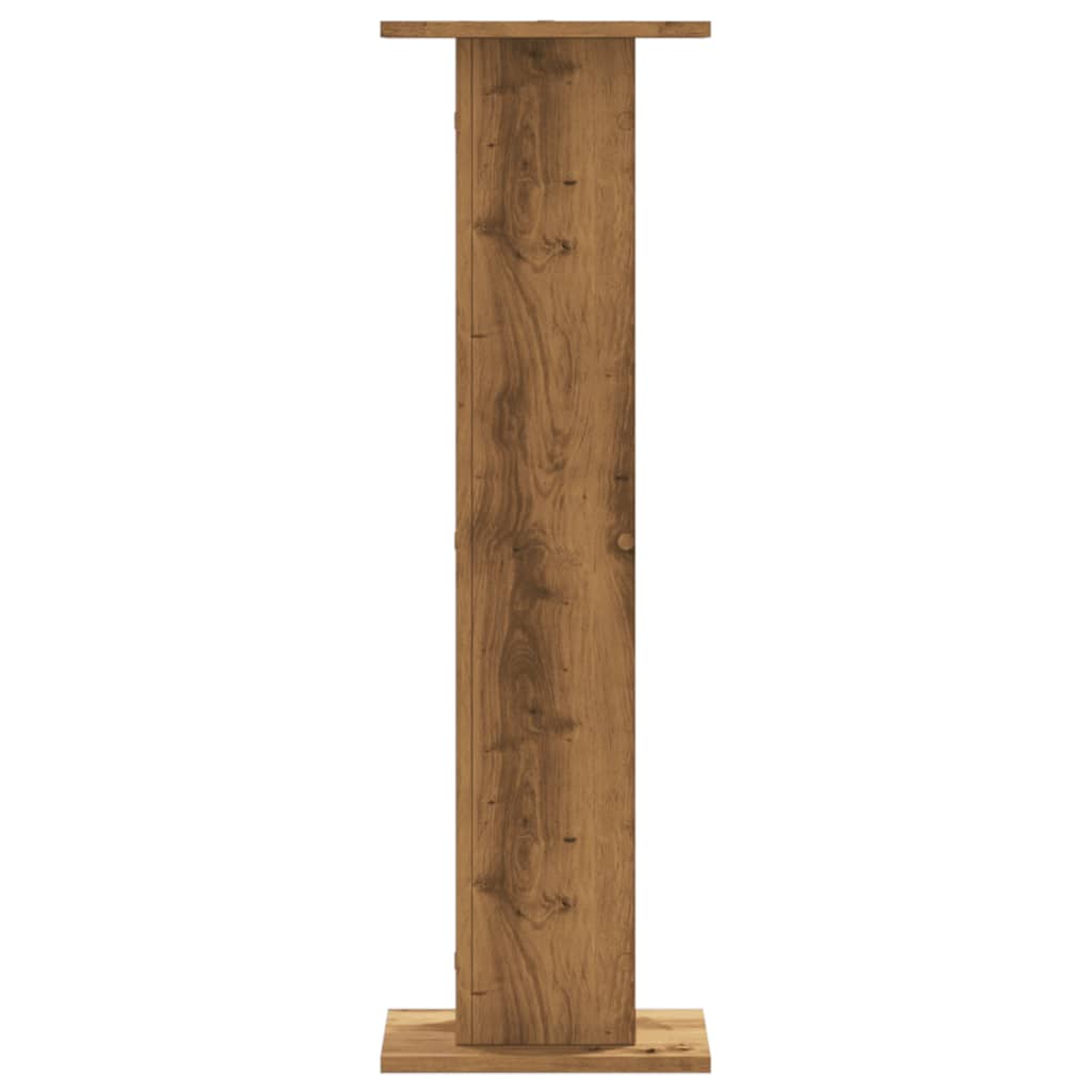 vidaXL Βάσεις Φυτών 2 τεμ. Αρτισιανή Δρυς 30x30x95 εκ. Επεξ. Ξύλο