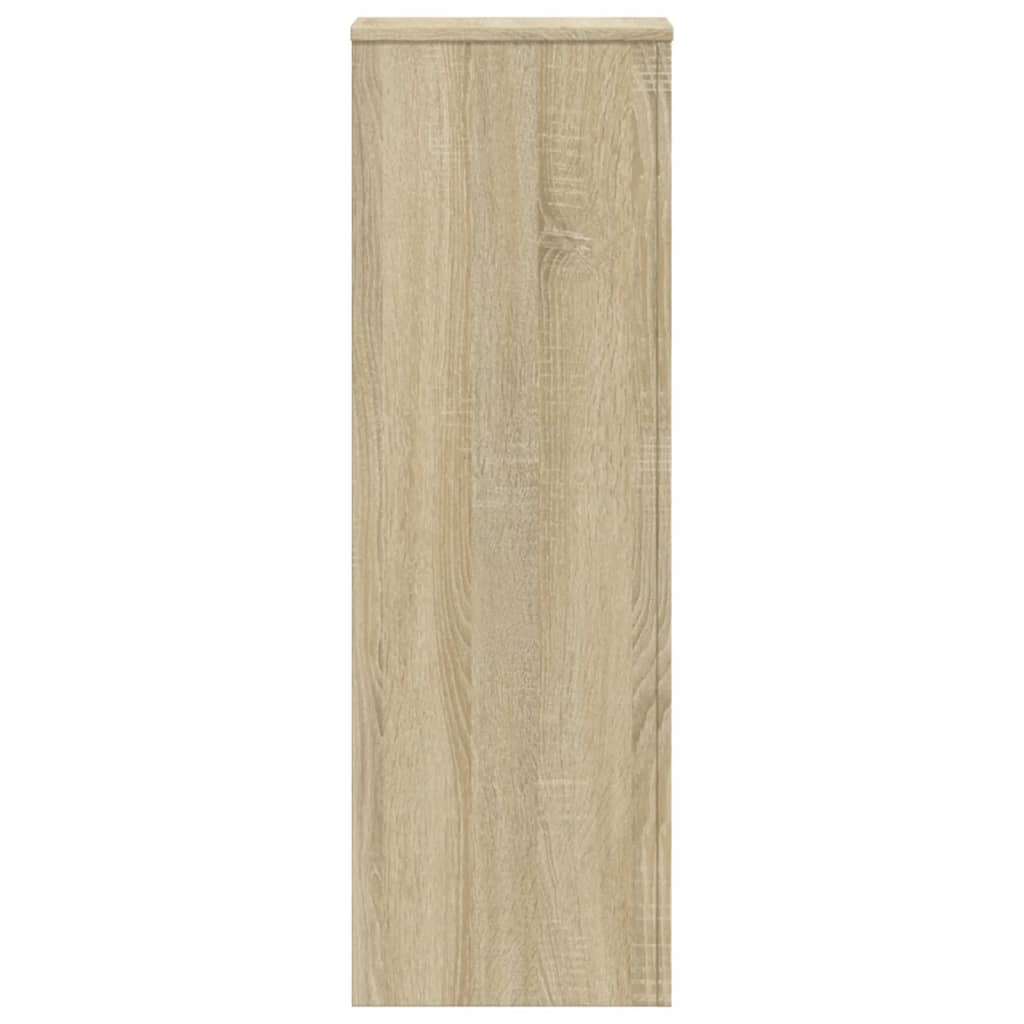 vidaXL Βάσεις Φυτών 2 Τεμ. Sonoma Δρυς 33x33x100εκ. Επεξεργασμένο Ξύλο