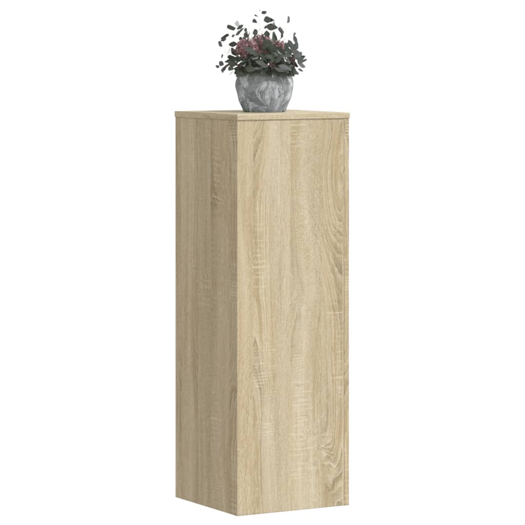 vidaXL Βάσεις Φυτών 2 Τεμ. Sonoma Δρυς 33x33x100εκ. Επεξεργασμένο Ξύλο