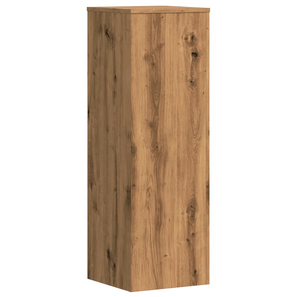 vidaXL Βάσεις Φυτών 2 τεμ. Αρτισιανή Δρυς 33x33x100 εκ. Επεξ. Ξύλο