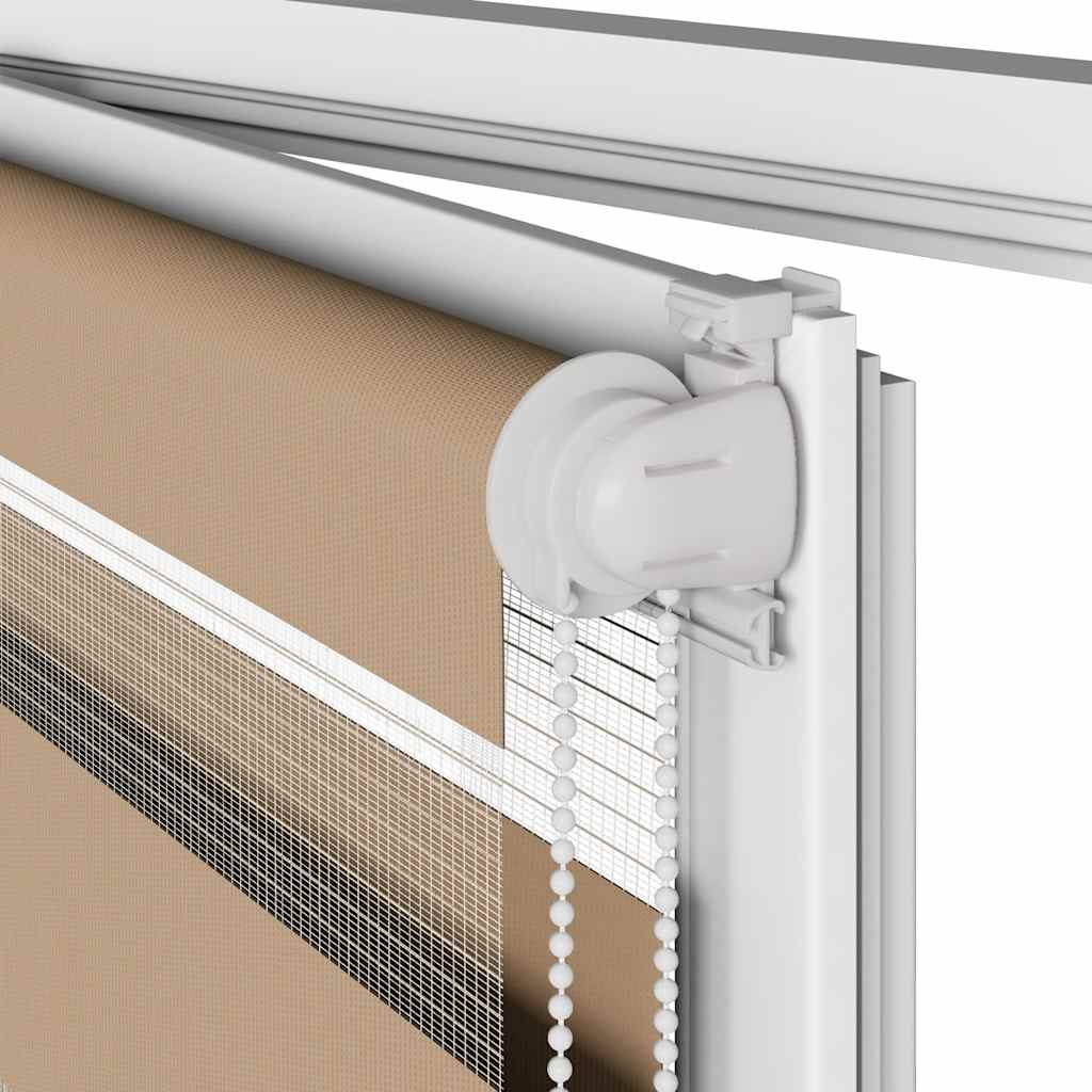 vidaXL Στόρι Ζέβρας Καφέ 100x200 εκ. Πλάτος Υφάσματος 95,9 εκ. Πολυεστέρας