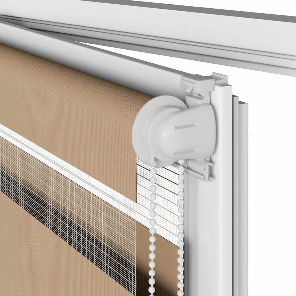 vidaXL Στόρι Ζέβρας Καφέ Άμμου 95 x 230 εκ. Πλάτος Υφάσματος 90,9 εκ. Πολυεστέρας