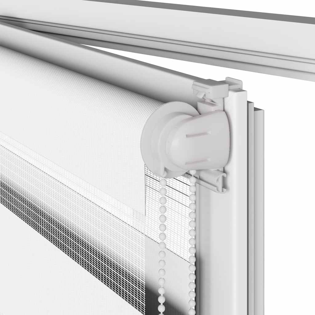 vidaXL Ζέβρα τυφλή Λευκό Πλάτος υφάσματος 85,9 εκ. Πολυεστέρας