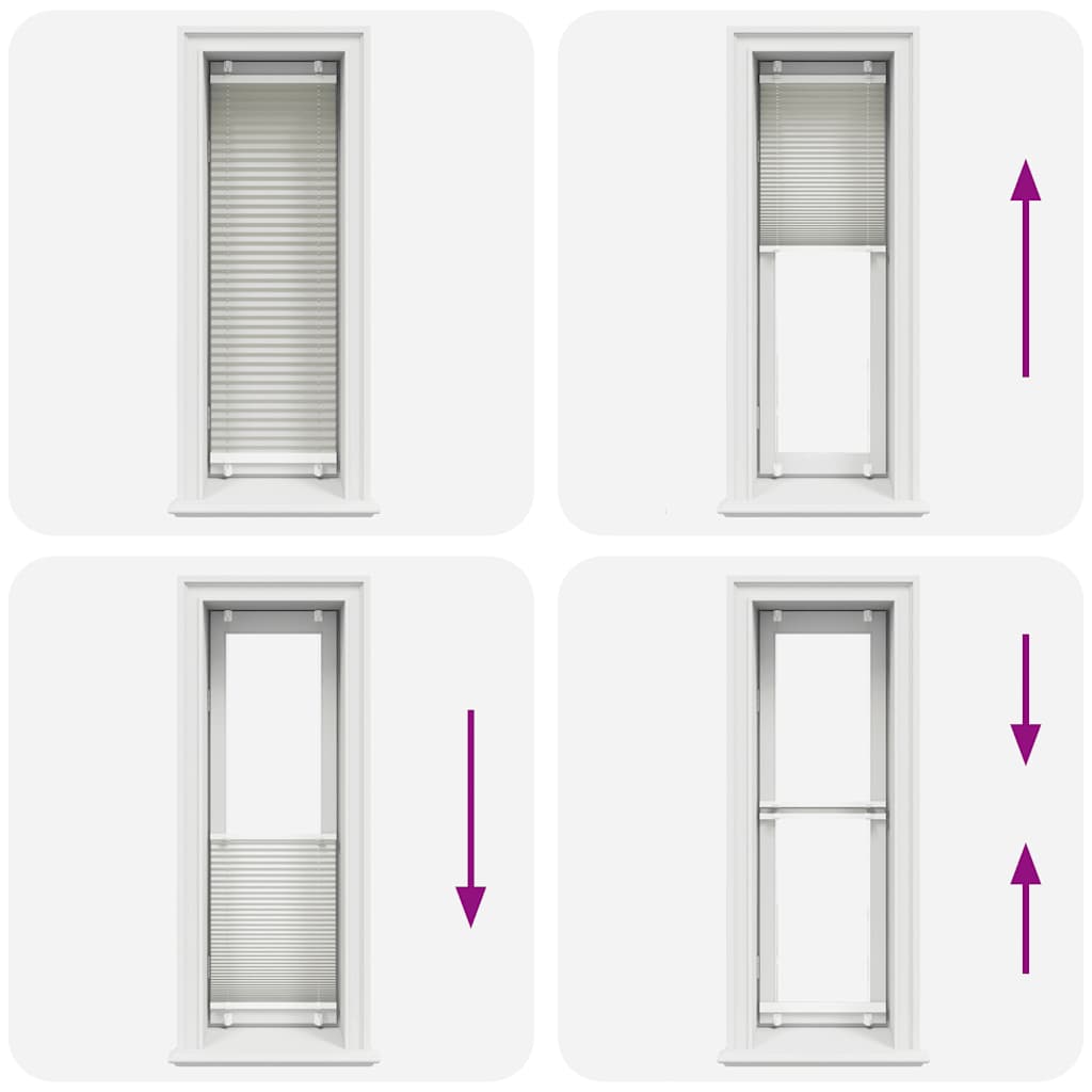 vidaXL Πλισέ περσίδα ανοιχτό γκρι 40x100 cm Πλάτος υφάσματος 39,4 cm