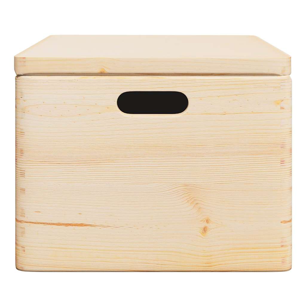 vidaXL Ξύλινο κουτί με καπάκι και χειρολαβές 40x30x23 cm