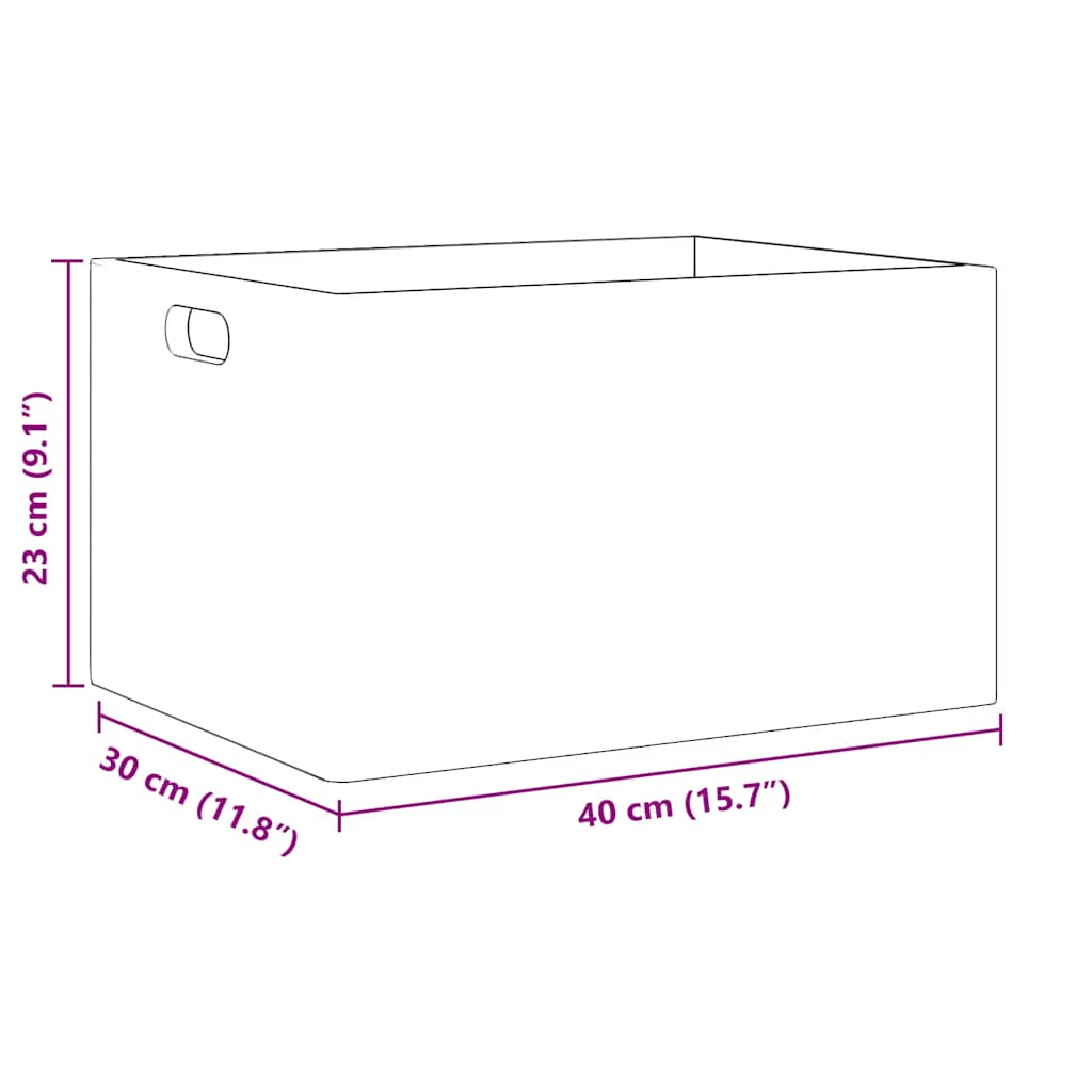 vidaXL Ξύλινο κουτί με χειρολαβές Μαύρο 40x30x23 cm μασίφ ξύλο πεύκο
