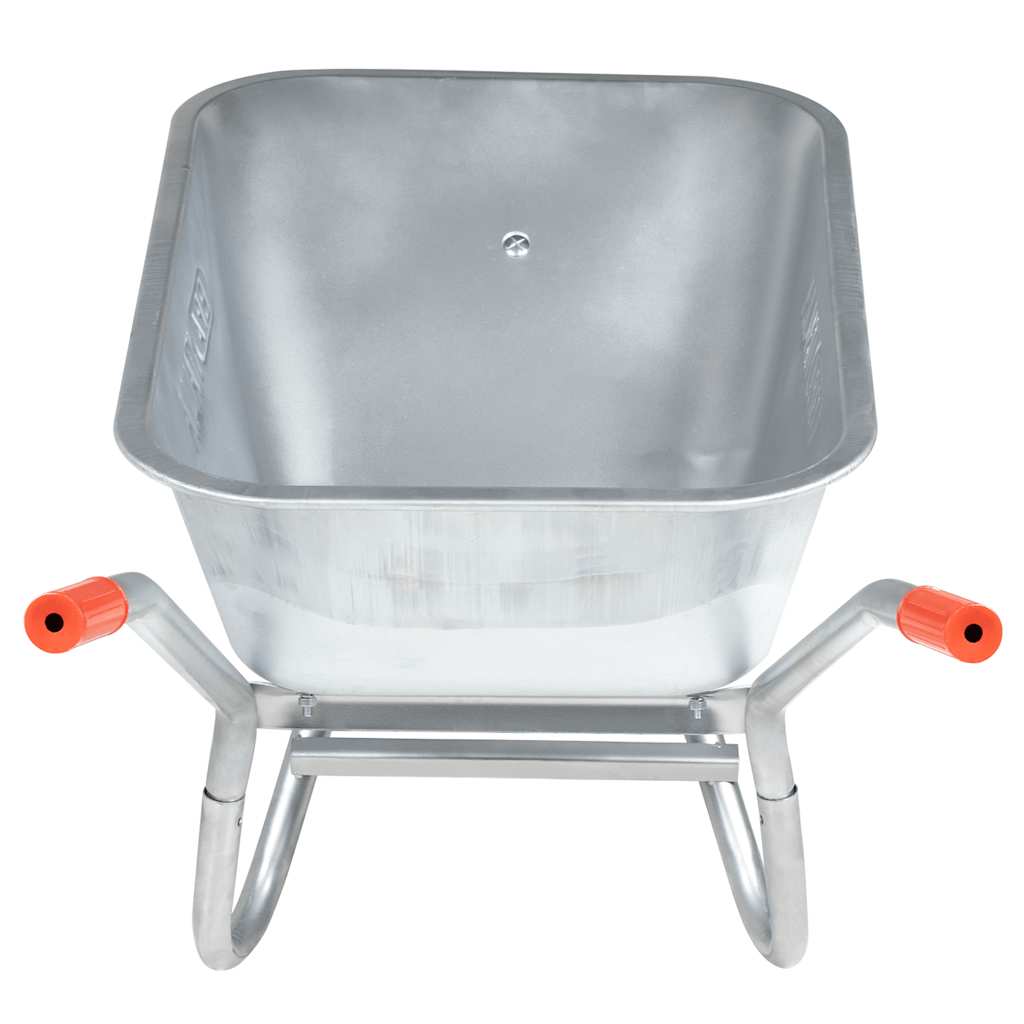 vidaXL Καροτσάκι 90 L 150 kg από γαλβανισμένο χάλυβα πλαστικό