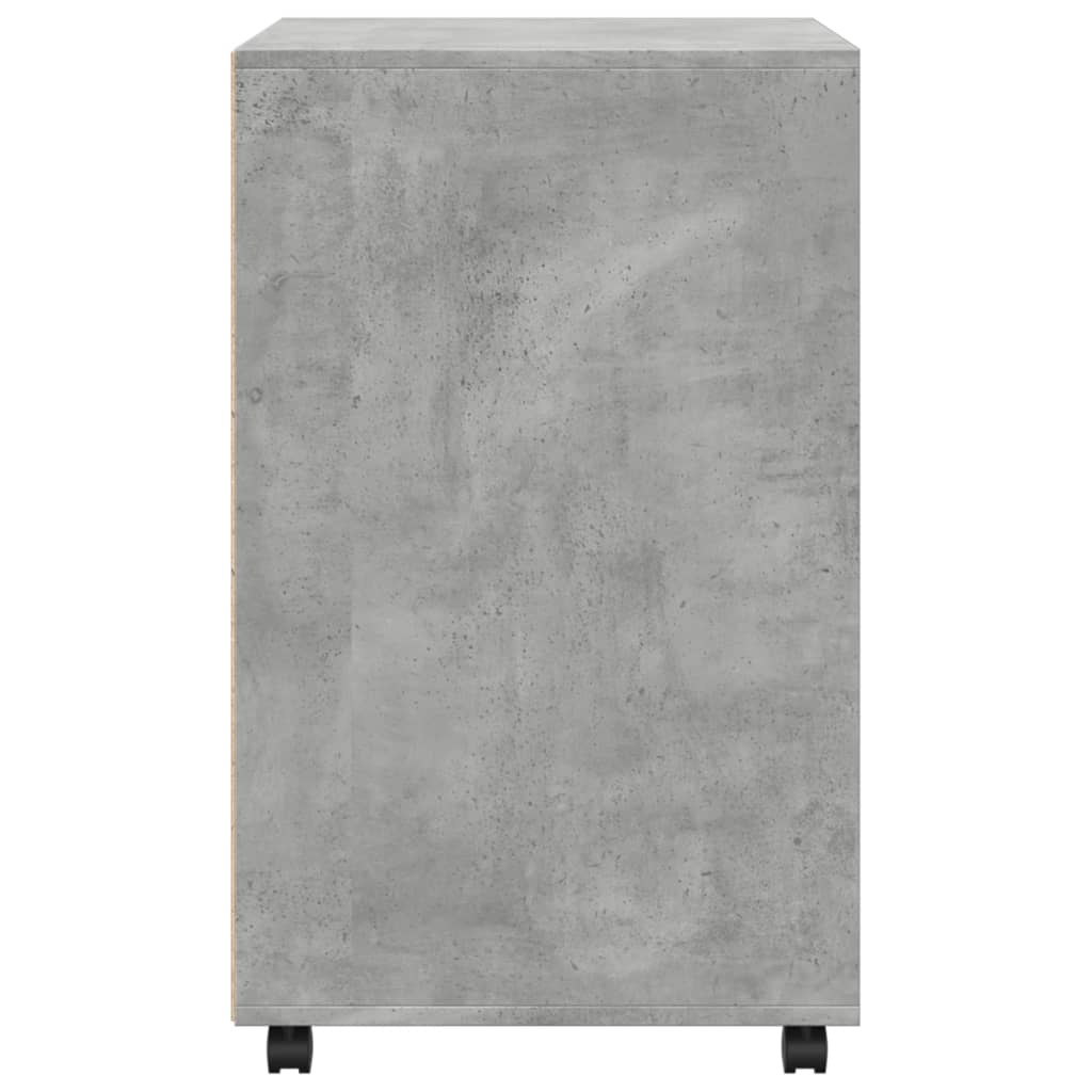 vidaXL Ντουλάπι Τροχήλατο Γκρι Σκυρ. 60x48x81 εκ. από Επεξ. Ξύλο