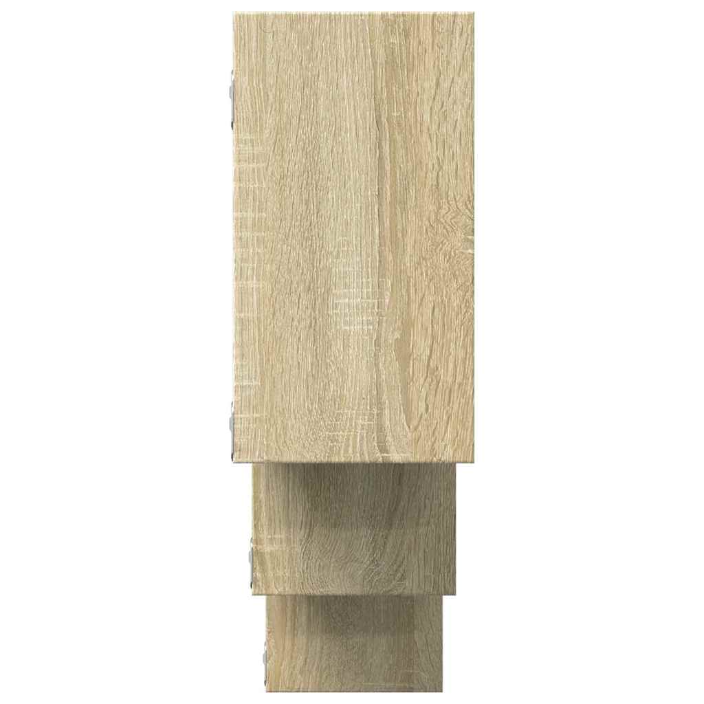 vidaXL Ραφιέρα Τοίχου Sonoma Δρυς 159x18x66 εκ. από Επεξεργ. Ξύλο