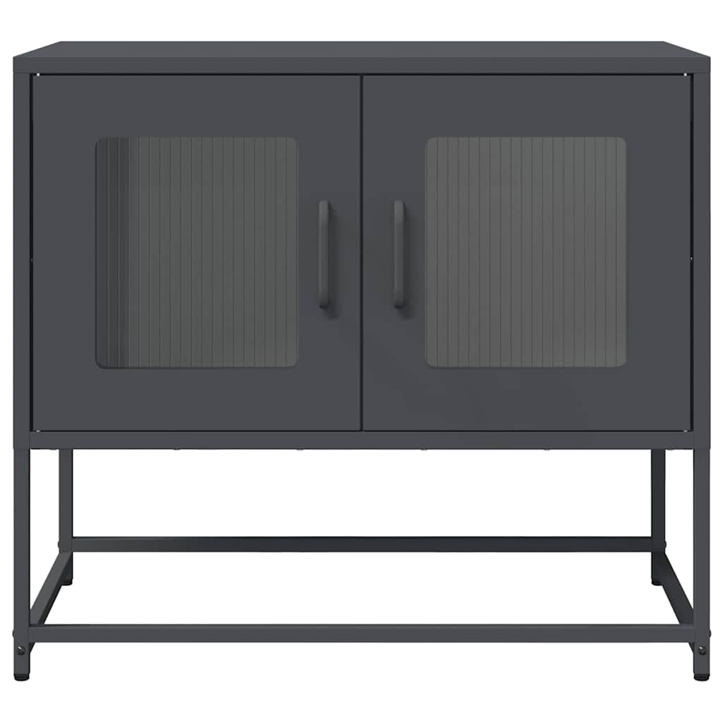 ντουλάπι τηλεόρασης vidaXL Ανθρακί 68x39x60,5 cm Ατσάλι ψυχρής έλασης