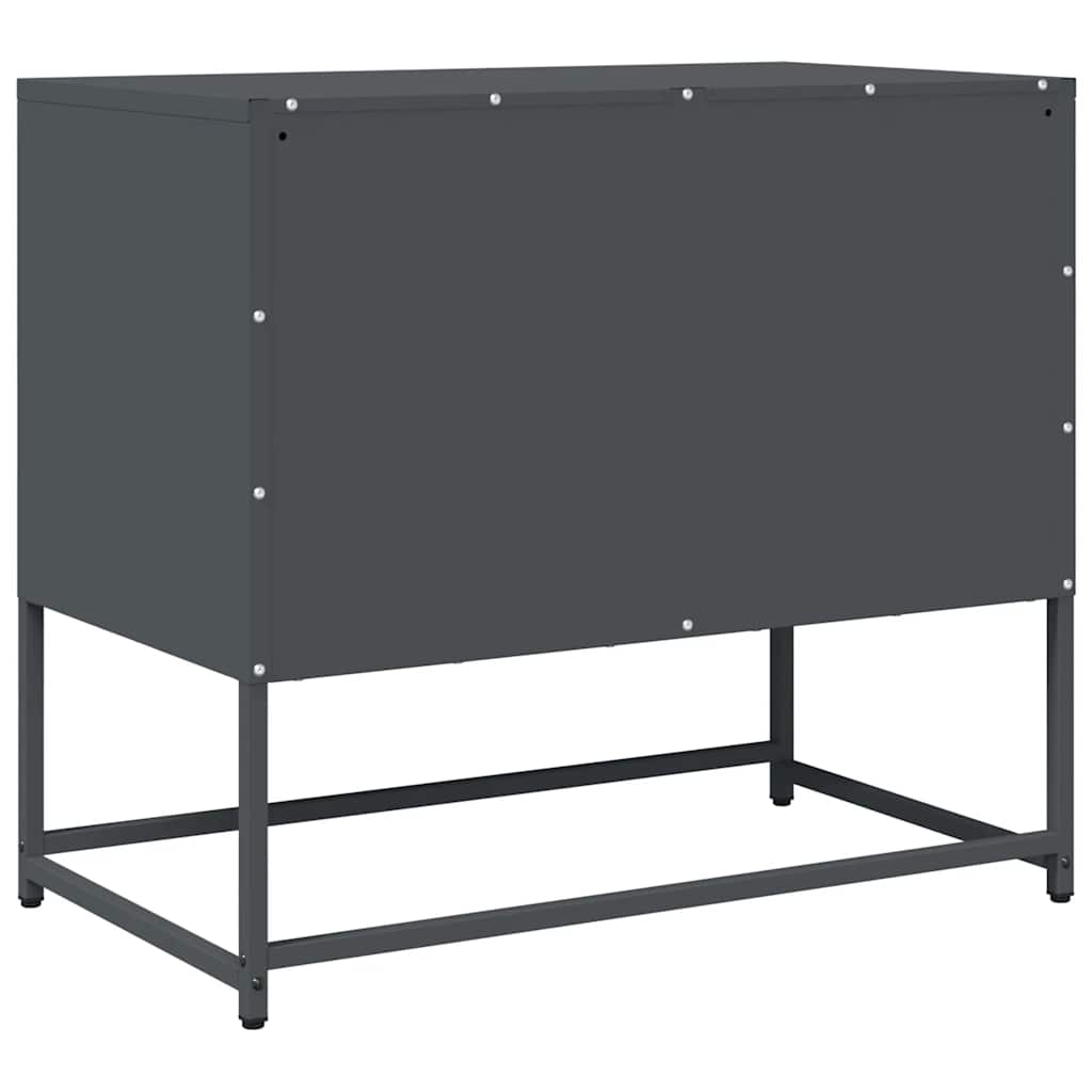 ντουλάπι τηλεόρασης vidaXL Ανθρακί 68x39x60,5 cm Ατσάλι ψυχρής έλασης